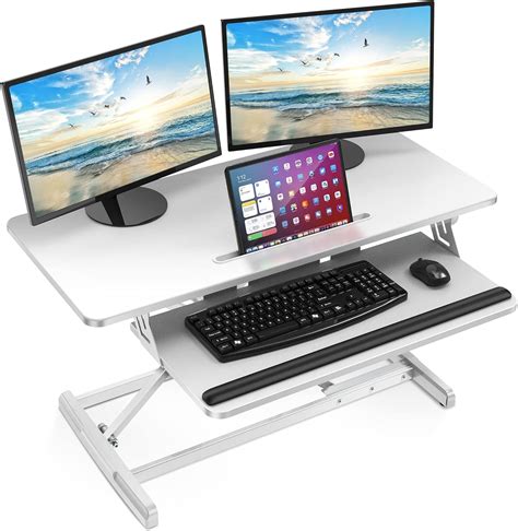 Buy AboveTEK Standing Desk Converter, 36 Stand Up Desk Riser with Gel ...