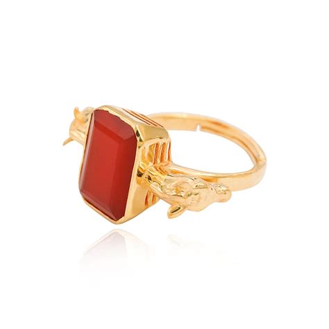 SITAYAN Silver Ashwamedh Red ring – Unniyarcha