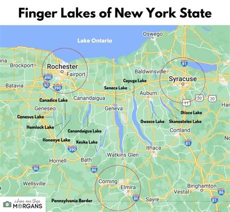 Map Of Finger Lakes In New York