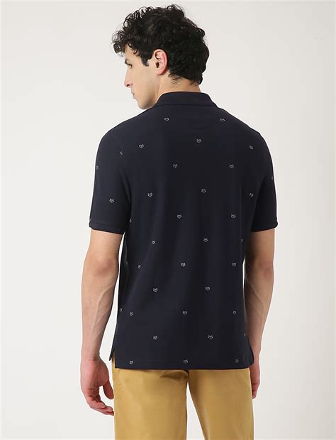 Buy Pure Cotton Printed Polo Neck T-Shirt at Marks & Spencer