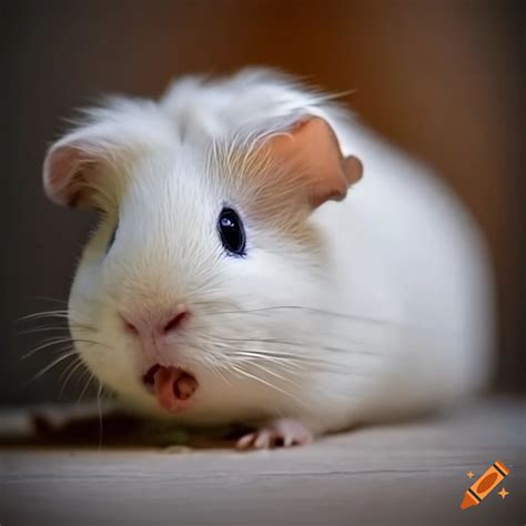 Guinea pig enjoying an ice cream treat on Craiyon