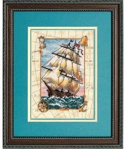 DiMarzio Dimensions Collection Counted Cross Stitch Kit, Voyage At Sea ...