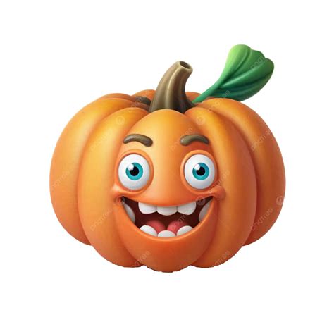 3d Pumpkin Smiling Face, Pumpkin Face, Halloween Pumpkin PNG ...