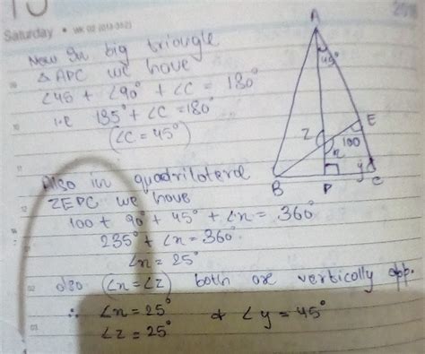 Pls fast. I will give u 50 points ad is perpendicular to BC, angle BEC ...