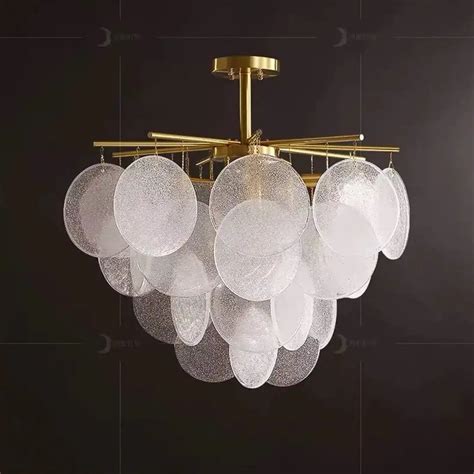 Hdc 600/800mm Gold Crystal Frost Chandelier Ceiling Lights Hanging