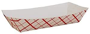Red Check Hot Dog Tray Party Catering Disposable Trays (50) : Amazon.in ...