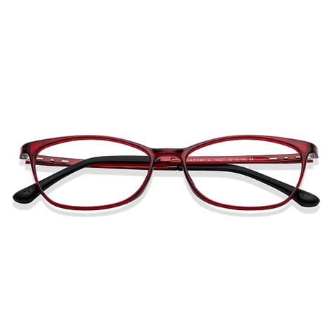 Buy Maroon Black Full Rim Cat Eye Lenskart Air Air Flex LA E11487 C1 ...