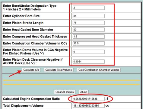 Image result for Calculate Compression Ratio Formula