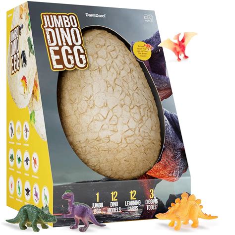 Buy Dan&Darci Jumbo Dino Egg, Unearth 12 Unique Large Surprise ...