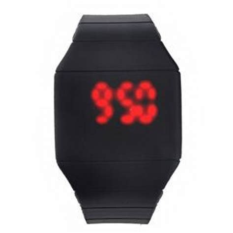 LED Colorful Digital Touch Screen Date Time Silicone Sport Wrist Watch ...