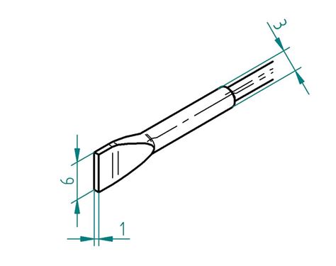 ERSADUR Entlötspitzen-Satz meißelförmig 6,0 mm – Ersa-Shop