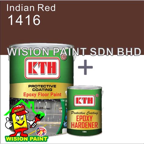 1416 INDIAN RED ( 5 LITER ) 5L KTH Epoxy floor paint / expoxy floor ...
