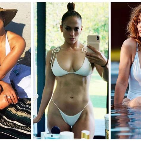 J.lo Bikini Jennifer Lopez Famous Derriere On Display In A Tiny White