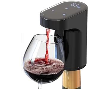 UI INTROS Electric Measurer Cup Whiskey Wine Decanter Aerator Dispenser ...