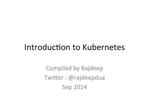 Introduction to Kubernetes PDF 的图像结果