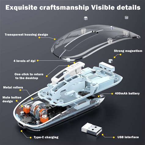 Arctic Fox Pureview Transparent Ambidextrous Optical Gaming Mouse ...