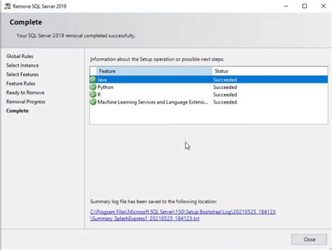 Image result for Remove SQL Server 2019