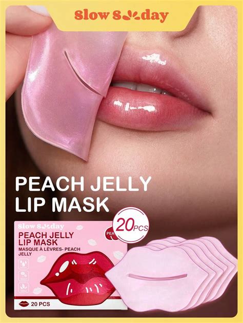 pêssego Máscara labial para seco & reduzindo suavização lábios multa e ...