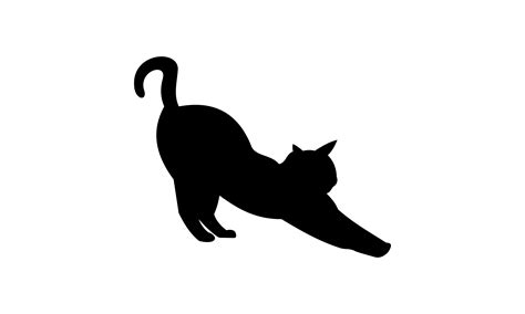 Black Cat Silhouette Vector