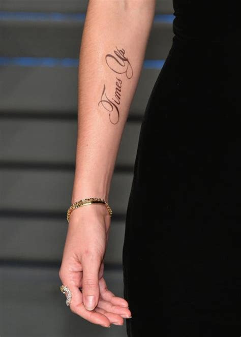 Emma Watson Times Up Tattoo - Emma Watson's New Oscars Tattoo Has a Typo