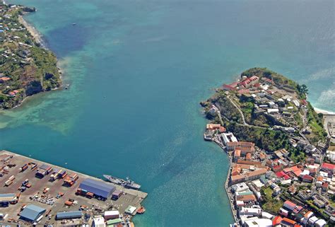 St. Georges Harbor Inlet in St. Georges, Grenada Island, Grenada ...
