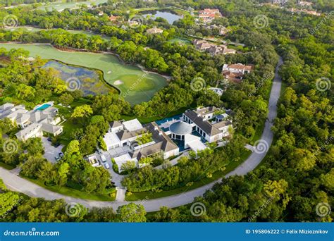 Aerial Image of Michael Jordans House Mansion Jupiter Florida USA Stock ...