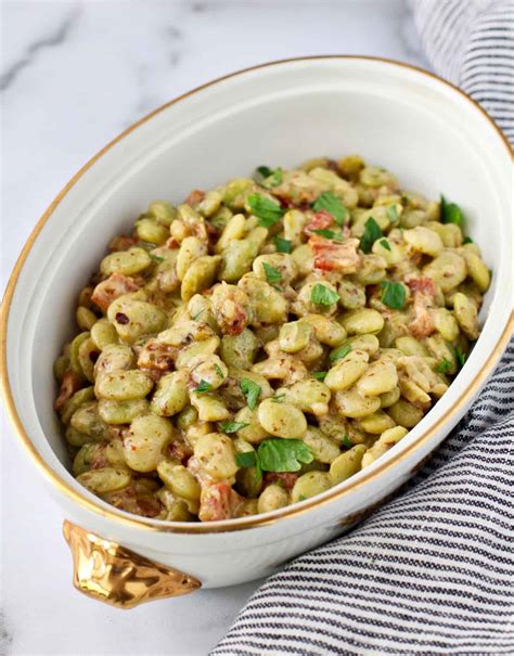 Creamed Lima Beans with Bacon | Karen's Kitchen Stories