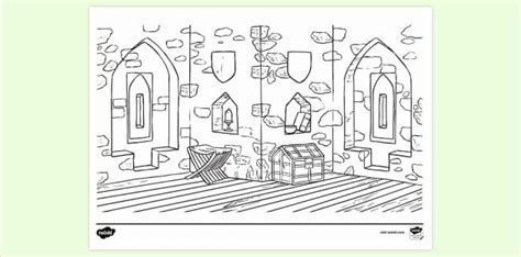 Castle Interior Colouring Sheet | Colouring Sheets