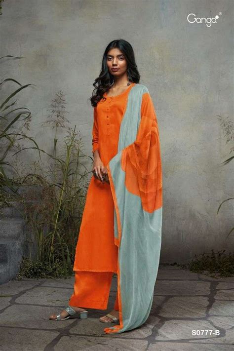 Ganga Selvi 777 Catalog Wholesale Cotton Dress Materials.