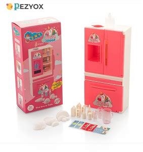 PEZYOX Plastic Toy Fridge with Working Water Toy for Kids - Plastic Toy ...