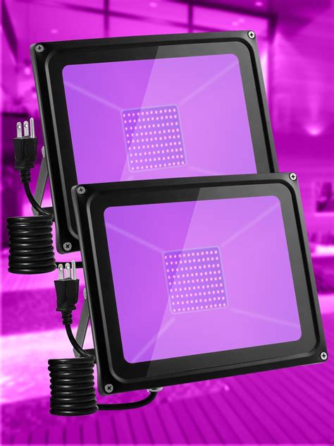 Amazon.com: LED Black Light 100W 2 Packs,Blacklight Flood Light with ...
