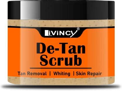 Livincy De-Tan Scrub Tan Removal Repair Damage Cause By Sun Skin Scrub ...
