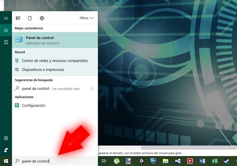 Image result for Acceder al Panel de Control