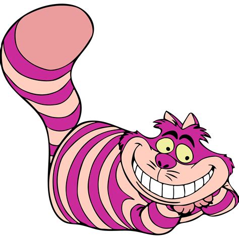 Alice in Wonderland Cheshire Cat Smiling 13 Logo PNG (Transparent) SVG ...