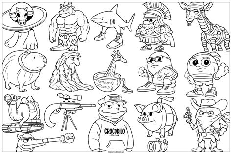 76 Italian Brainrot Coloring Pages (Free PDF & PNG Printables)