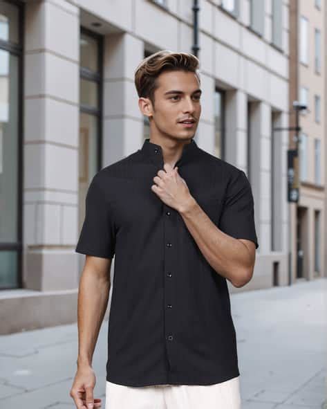 Buy Black Shirts for Men by Shein Online | sheinindia.in
