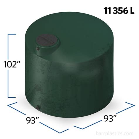 3000 Gallon Vertical Water Storage Tank | 44135| BARR Plastics