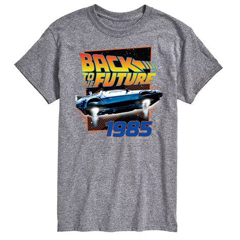 Big & Tall Back to the Future "1985" Flying Delorean Graphic Tee