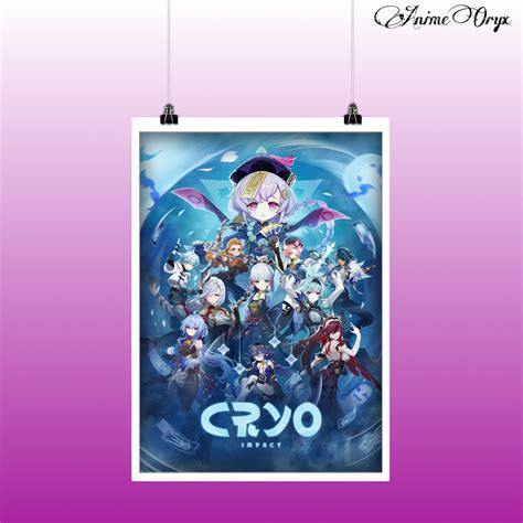 Genshin Impact Element Banner Set Of 7 (A3 Sized)