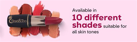 Buy TINSEL&TOO ORGANICO Natural & Nourishing Matte Bullet Lipstick ...