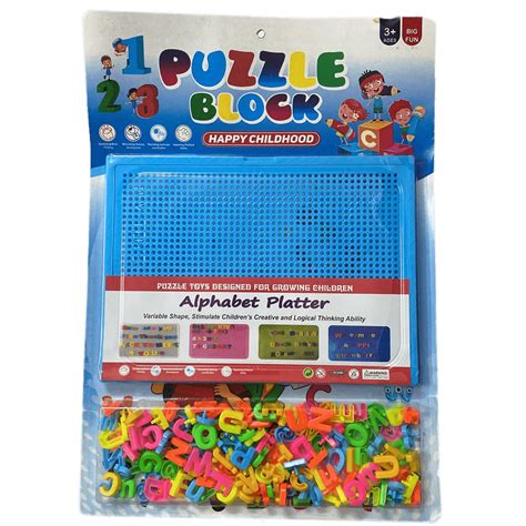 AM0087 Alphabet Platter Puzzle Block – Amd-Deodap