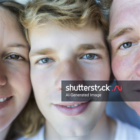 Photo A-white-family-of-father-son-and-mother AI-generated image ...