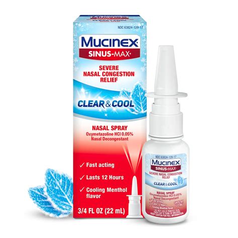 Customer Reviews: Mucinex Sinus-Max Severe Nasal Congestion Nasal Spray ...