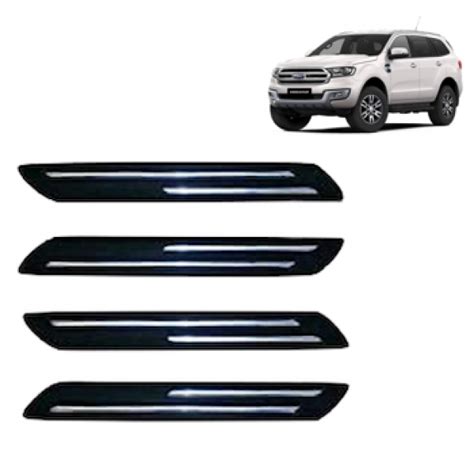 Premium Quality Car Bumper Protector Guard with Double Chrome Strip for ...
