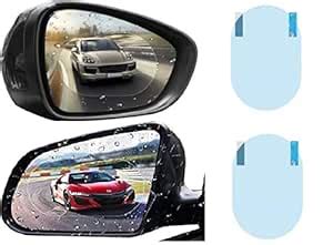 Amanora Care 2 PCS Rainproof Film for Car Rear View Mirror, Anti Fog ...