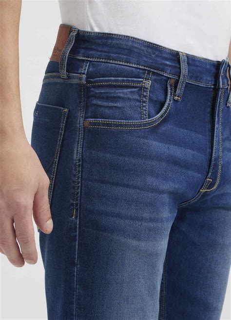 Men Blue Tint Mid Rise Regular Shorts | Pepe Jeans India