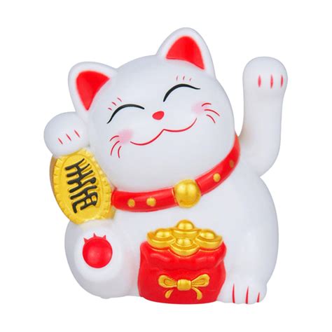 FunBlast Plastic Maneki Neko Lucky Cat, Waving Arm Solar Powered Good ...