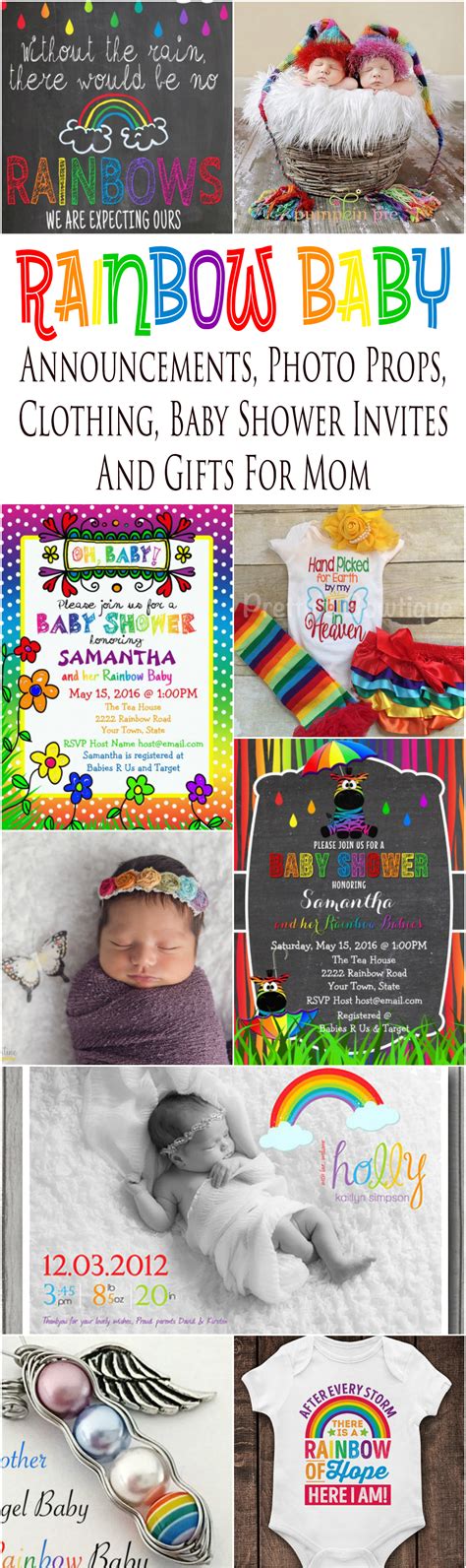 Rainbow Baby Announcement Template Free