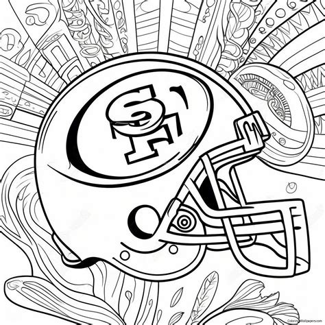 San Francisco 49ers Logo Coloring Page (11810-9256)