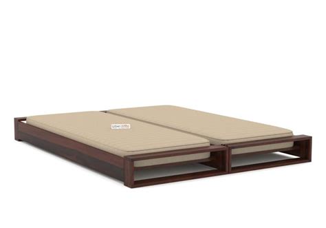 Sofa Bed: Buy Aper Wooden Sofa Cum Bed (Walnut Finish) Online in India ...